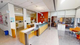 Lobby and conference room